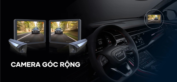 Vietmap SC620 sở hữu camera gốc rộng toàn cảnh phía sau xe