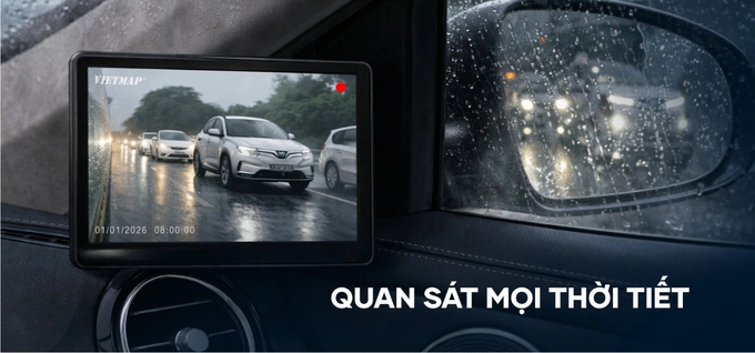 Vietmap SC620 có lớp kính đặc biệt ngăn chặn tình trạng đọng nước, giữ cho tầm nhìn luôn trong suốt