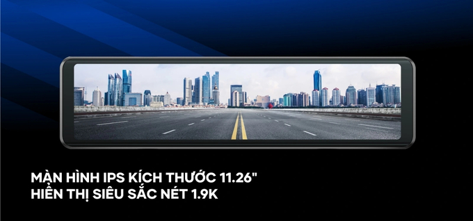 Vietmap V740 mang lại trải nghiệm thị giác được nâng tầm nhờ kích thước màn hình 11.26 inch siêu rộng