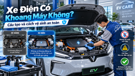 Xe Điện Có Khoang Máy Không? Cấu Tạo Và Cách Vệ Sinh An Toàn