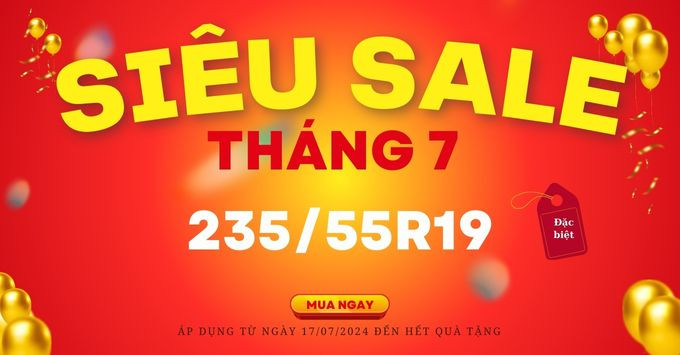 Chương trình giá tốt cho lốp 235/55R19